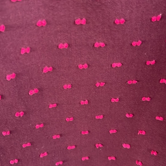 A New Day Swiss Dot Long Sleeve Top- L - Picture 2 of 6